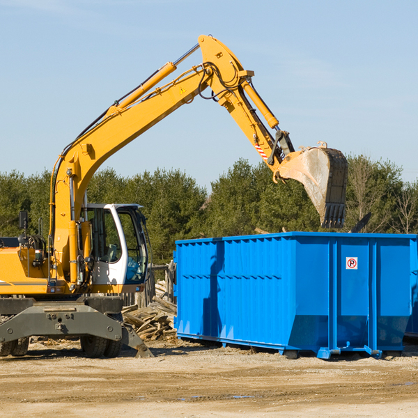 what happens if the residential dumpster is damaged or stolen during rental in Monowi NE